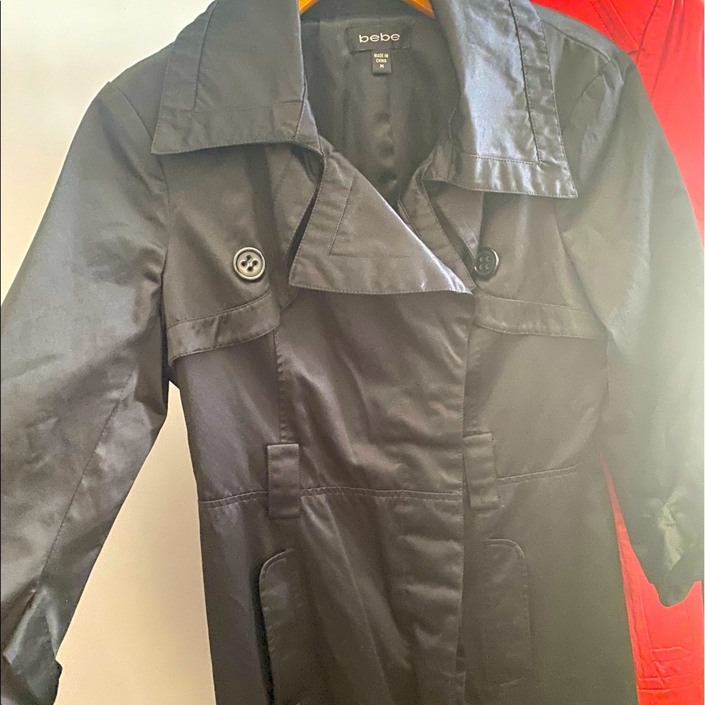 Black Bebe Trench Coat